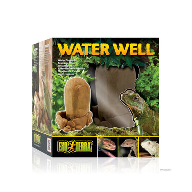 Exo Terra Water Well Bebedero Roca para reptiles